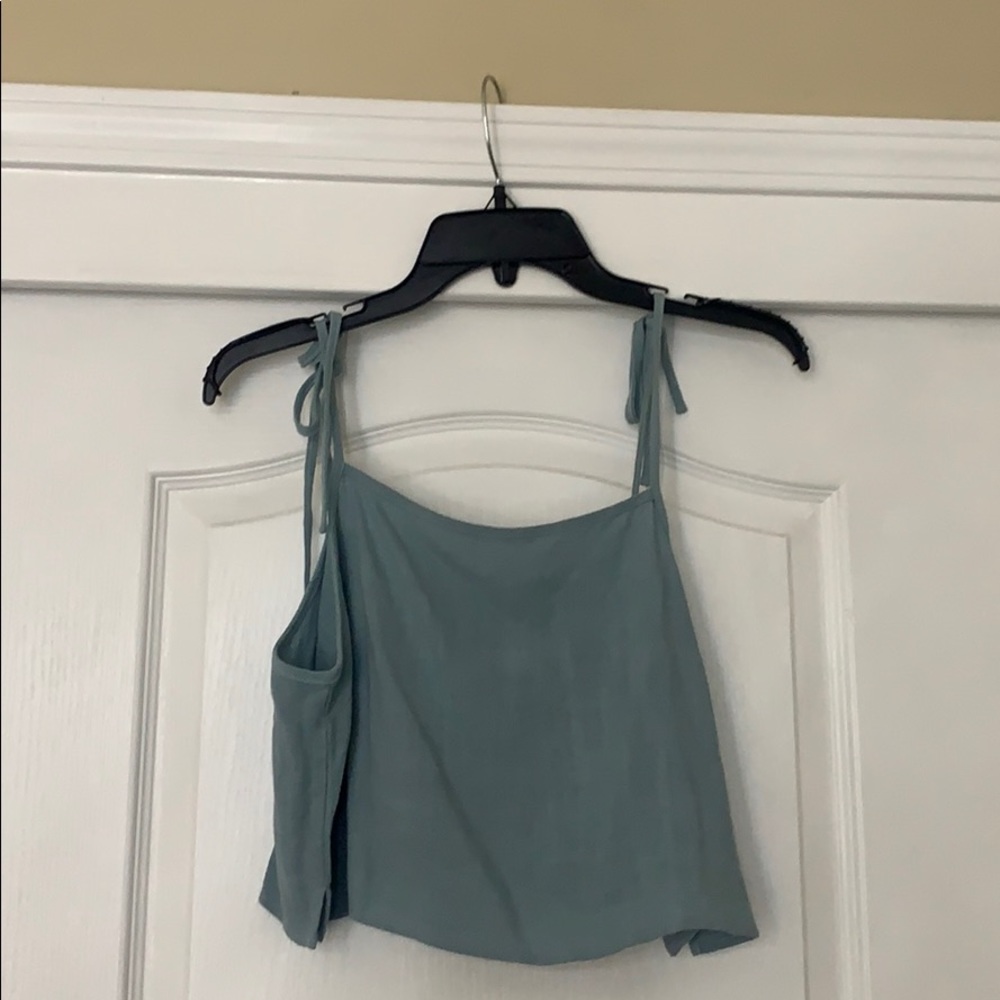 Lottie Moss light blue tank top